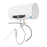 Wall Mounted Horizontal Electric Tank Water Heater 1500W 110V US Plug, LED Digital Constant Temp Heater for Household Bathroom Kitchen Salon (13.2, Gallon)