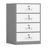 ntumLeap Modern Vertical Filing Cabinet with Lockable Drawers,Printer Stand for Office & Home,Space-Saving,Storage Solution,Stylish Design,