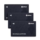 Safnect Crypto Wallet Pack of 3, Secure Cold Wallet Crypto, NFC Offline Cold Storage, Crypto Hardware Wallet for Bitcoin, Ethereum, Solana & 2,800+ Tokens