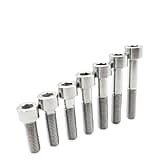 1pc M12 Allen Titanium Bolt Hexagon Hex Socket Cap Screw Pitch 1.25/1.5/1.75mm Length 20-100mm for Auto Motorcycle Modifying(Pitch 1.5mm,M12x55mm(Thread 36))