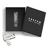 Kacenray Custom Dual Port Type-C and USB 3.0 Flash Drive, Personalized Logo Jump Drive for Client Onboarding, School Graduations, Executive Gifts, with Optional Presentation Box (100,64 GB)
