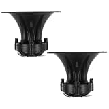 KONTONTY 2pcs Square Tweeter Speaker 85x85mm High Tone Tweeter Performance Plastic and Alloy Material for Mobile Audio and Events Loudspeaker Replacement