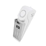 Aumotop Door Stop Alarm Portable Shaped Security Device for Home Travel and Apartments 120db Black and White 1 Unit