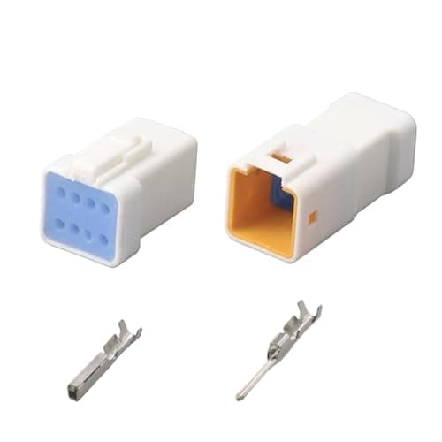 Jst-02r Motorcycle Connector 2/3/4/6/8-pin Automobile Rearview Mirror Small Current Harness Plug 03t-jwpf-vsle(8p,1sets)