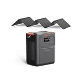 Jackery HomePower 3600 Pro Max Portable Power Station with 500W Solar Panel, 4000W 120V/240V AC Output, 3584Wh LFP Battery, Expandable to 21kWh, Essential Home Backup for Outages & Emergencies
