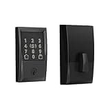 Schlage Encode Plus Smart Wi-Fi Lock for Front Door, Keyless Entry Deadbolt, Unlock with Apple Watch, Built-in WiFi and App Control, Easy Install, Alexa & Apple HomeKit Compatible, Matte Black
