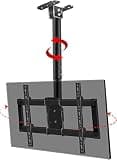 TV Bracket, Ceiling TV Mount, Full Motion 360° Rotation Tilting Swiveling, Fits Most 26-55 Inch LED TVs Flat Screen Displays, TV Pole Mount Holds Up to 187lbs/85kg TV Mount TV Stand