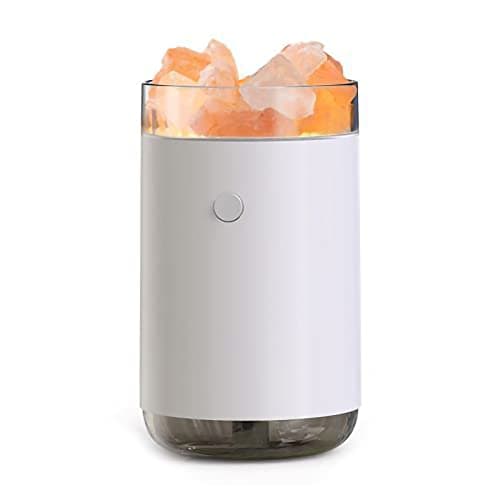 Kavolet 260mL Crystal Salt Stone Humidifier Colorful Light USB Air Purifier for Car Home Office