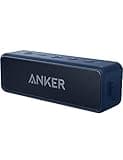 Anker Soundcore 2 Portable Bluetooth Speaker with Stereo Sound, Bluetooth 5, Bassup, IPX7 Waterproof, 24-Hour Playtime, Wireless, Speaker for Home, Outdoors, Travel- Navy Blue