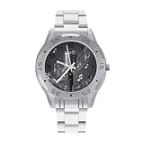 NTVOWPZO Three-Hand Analog Stainless Steel Watches for Men Easy Reader