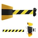Magnetic Wall Mount Queue Belt Barrier - 5M Retractable Crowd Control System, Durable Easy to Install, Perfect for Events, Venues, Public Spaces Crowd Management
