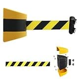 Magnetic Wall Mount Queue Belt Barrier - 5M Retractable Crowd Control System, Durable Easy to Install, Perfect for Events, Venues, Public Spaces Crowd Management