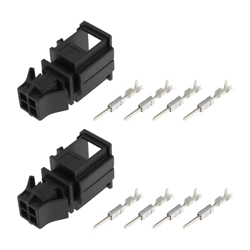 Micro Traders 2pcs 4-pin Male Connector Repair kit 3B0972732 Compatible with VW