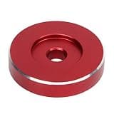Aluminum Record Adapter for Turntable, Record Player RPM Adapter, Premium Metal Center Spindle with Standard Size, Replacement Accessory for 7 - Inch Records on (Red)