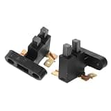 SHINEOFI 2pcs Carbon Brush Assembly for Gasoline Generators 5-8kw with Copper Terminal and Nylon Material, Reduces Commutator Sparking, Minimizes Resistance Heating, for Farm Equipment