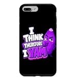 I Think Therefore I Yam Ube Pun Purple Yam Dad Joke Case for iPhone 7 Plus/8 Plus