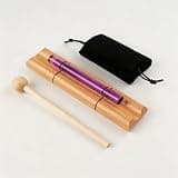 Colorful Crystal Hand Sound Healing Wand Chime Bar Handheld Crystal Chime for Yoga Meditation Classroom Sound Therapy (B7-3951.07Hz)