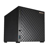 Asustor Drivestor 4 Gen 2 AS1204T, 4 Bay NAS, Quad-Core 1.7GHz CPU, 2.5GbE Port, 1GB DDR4, 3 USB 3.0, Best Budget Home Cloud, Small Office Backup, 4K Media Center, Network Attached Storage (Diskless)