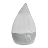 Crane Ultrasonic Cool Mist Humidifier for Bedroom, Baby Nursery, Kids Room, Plants, or Office, Large 1 Gallon Tank, Filter Optional, Grey