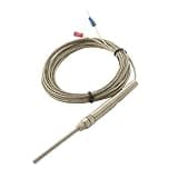 1pcs K Type Thermocouple 4x150mm/5x150mm Probe M8 Thread Diameter 1m/2m/3m/4m Wire Length(M8 x 5 x 150mm,2M)