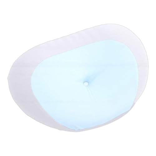 Wisoqu Cervical Pillow, Memory Foam Neck Pillow for Sleeping with Removable Pillowcase, Ergonomic Bed for Side Back Stomach Sleepers (Sky Blue)