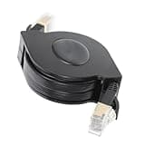 JHKNNK Cat 7 Ethernet Cable 1.5m High Speed Transmission Network Patch Cord with Gold Plating Contacts Copper Material Flat Telescopic Networking Cord for Desktop Computer and Router