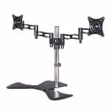 UWYTGF Dual Monitor Stand,Heavy Duty Fully Adjustable Monitor Arm for 15-27 Inch Screen,360° Horizontal and Vertical Screen Switching,Easy to Install