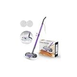 Scrubbing Steam Mop with Rotating Pads,All-in-One Spin Steam Cleaner for Floor Cleaning,Large Tank,23FT Cord, LED Headlights,Reusable Pads & Self-Standing,Safe for Hard Floor/Laminate/Marble