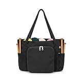 Corduroy Tote Bag with Zipper Closure, Soft Polyester Shoulder Handbag for Daily Commute and Shopping (1 PC)