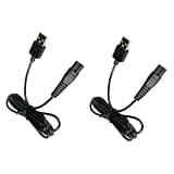 USB Charging Cable Compatible with xiaomi Compatible with mijia Electric Shaver MJTXD01SKS Plug Charging Power Cord Charger Electric Adapter(2pcs)