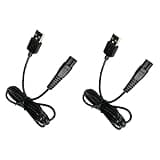 USB Charging Cable Compatible with xiaomi Compatible with mijia Electric Shaver MJTXD01SKS Plug Charging Power Cord Charger Electric Adapter(2pcs)