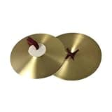 KiBcsLic 2PCs Crash Pool Traditional Percussion Hand Basin Musical Instrument Alloys for Experts, 14 inch