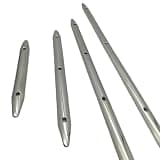 HKweGDmvn Rubbing Strake Strip Compatible with Marine and RV Deck Rail Protection, 316 Stainless Steel, 18 x 0.75 Inch