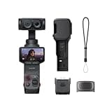 Insta360 Luna Ultra - 8K Vlogging Camera with Dual Leica Lenses, 12× Zoom, 1" Sensor, Detachable 2" Touchscreen, Triple AI Chip, Pocket Gimbal Camera for Vlog Photography-Cosmic Black