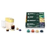 Nespresso Vertuo Pop+ Summer Limited Edition Coffee and Espresso Maker by De'Longhi, Pastel Yellow + Starbucks Capsules