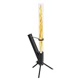 Outdoor Wood Pellet Fire Pit - Decorative Glass Tube Torch with Spiral Flame for Patio & Backyard Ambiance - Portable Minimalist Fire Pit for Garden Vibe, Camping & Outdoor Decor