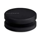 Fluance HiFi Vinyl Record Weight Stabilizer High Mass 760 gram Steel LP Disc Turntable Accessory with Antiresonance Rubberized Coating and Protective Velvet Pad for Vibration Damping (RW03)
