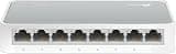 TP-Link 8 Port 10/100Mbps Fast Ethernet Switch (TL-SF1008D) - Desktop Splitter/Hub, Plug and Play, Fanless Quiet, Desktop Design, Green Technology, Unmanaged, White