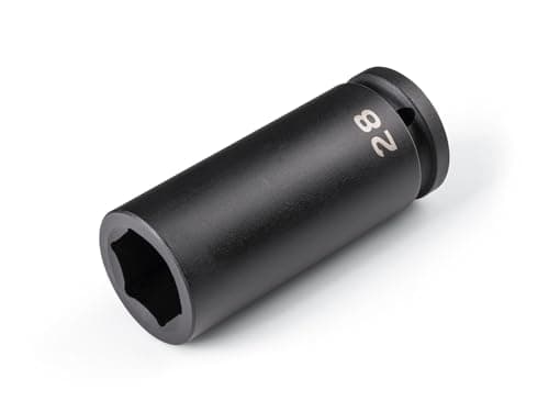 TEKTON 3/4 Inch Drive x 28 mm Deep 6-Point Impact Socket | SID33128
