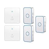 ONMYJFD Doorbell 60 Chimes 5 Volume Home Intelligent Waterproof Cordless Flash Door Bell US EU UK Plug