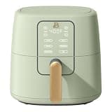 6 Quart Air Fryer with Touch-Activated Display, 4-in-1 Countertop Air Fryer 1750W, Air Fry Roast Reheat Dehydrate, Nonstick Dishwasher Safe, Auto Shut-Off, 90°F to 400°F (Sage Green)