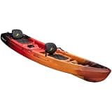 Old Town Ocean Kayak Malibu Two XL 2 Person Sit-on-Top Recreational Paddle Kayak, 13 ft 3.96 in, Lava