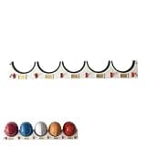 Hard Hat Organizer Wall Mount Rack, Galvanized Steel Helmet Holder with Magnetic Name Tags, 1-5 Slots Hanging Storage for Firefighter Construction Factory Garage Workshop(5 Grids)