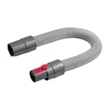 Extension Hose Flexible Crevice Tool,Compatible with Dyson V7 V8 V10 V11 V12 V15 Flat Suction Nozzle Head Deep Gap Vacuum Cleaner Accessory(1PC Extension Hose)