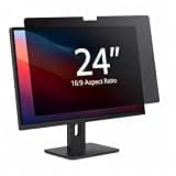 magglass Encased 24-Inch Monitor Privacy Screen Protector for 16:9 Widescreen Displays - 2 Pack