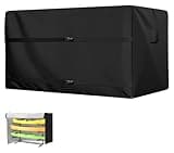 Kayak Rack Cover, 12.1'L x 2.6'W x 4.6'H, Storage Cover for 2-4 Levels 10-12ft Kayaks Rack, Freestanding Stand Cover Outdoor, for Stand of Kayaks, Canoes, SUPs, Paddleboards & Surfboards