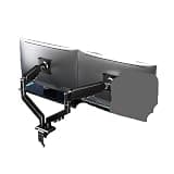 DVZEBUBC Display stand pneumatic hovering, lifting and rotating(Dual screen machine)