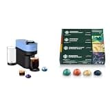 Nespresso Vertuo Pop+ Coffee and Espresso Machine by De'Longhi, Pacific Blue + Starbucks Capsules