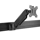 Monitor Stand 13"-27" Single Monitor Mounting Bracket Wall-Mounted Tilt and Swivel Bracket Gas Spring Monitor Stand Arm, Hold Up to 14.3Lbs, Black Tv Stands