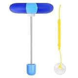 Floating Pool Thermometer Wireless Water Temperature Thermometer with Dual Scales, Suction Cup & Lanyard, Blue